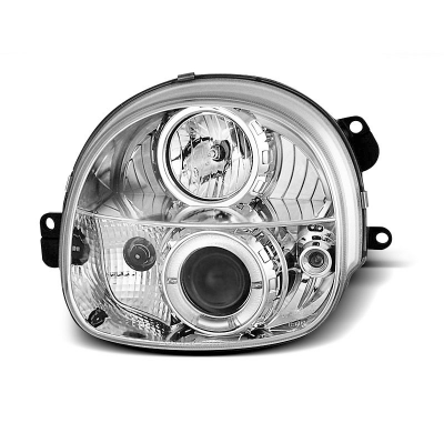 Faros Delanteros Angel Eyes Renault Twingo 03.93-09.98 Cromados