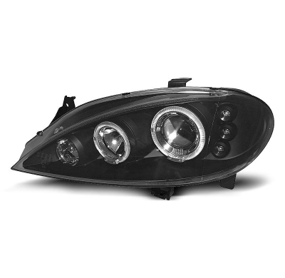 Faros Delanteros Angel Eyes Renault Megane 03.99-10.02 Fondo Negro