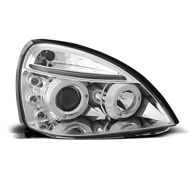 Faros Delanteros Angel Eyes Renault Clio Ii 06.01-09.05 Cromados