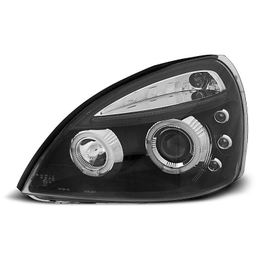Faros Delanteros Angel Eyes Renault Clio Ii 06.01-09.05 Fondo Negro