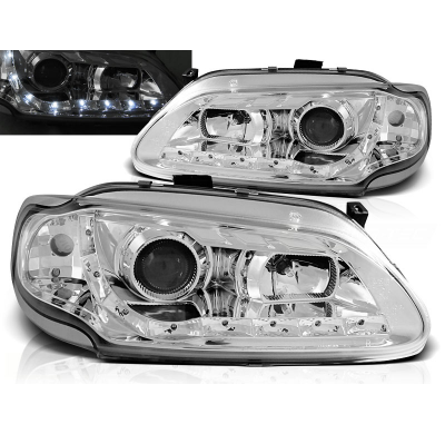 Faros Delanteros Luz Diurna Renault Megane/Scenic 96-02.99 Cromados