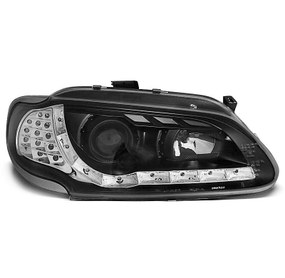 Renault Megane/Scenic 96-02.99 Faros Delanteros Luz Diurna Fondo Negro