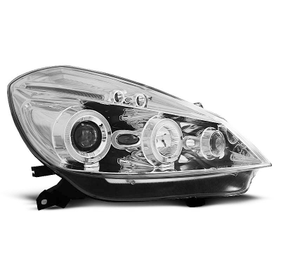 Faros Delanteros Angel Eyes Renault Clio 3 05-09 Cromado Angel Eyes