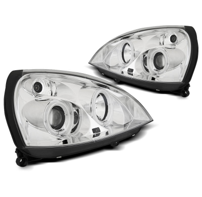 Faros Delanteros Angel Eyes Renault Clio Ii 06.01-09.05 Angel Eyes Ccfl Cromado