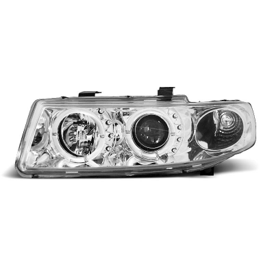 Faros Delanteros Angel Eyes Seat Leon / Toledo 04.99-08.04 Cromados