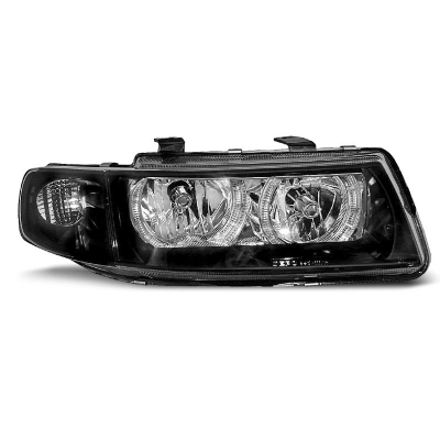 Faros Delanteros Angel Eyes Seat Leon / Toledo 04.99-08.04 Fondo Negro