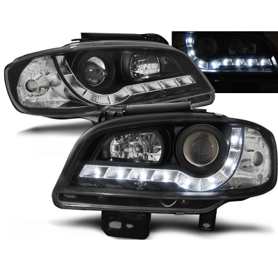Faros Delanteros Luz Diurna Seat Ibiza/Cordoba 09.99-03.02 Fondo Negro
