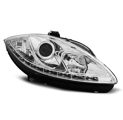 Faros Delanteros Luz Diurna Seat Leon Altea 09-13 Cromados