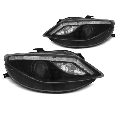 Faros Luz Diurna Seat Ibiza 6j 06.08-12  Negro
