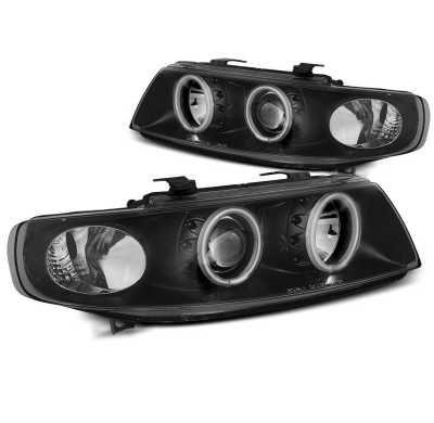 Faros Angel Eyes Seat Leon / Toledo 04.99-08.04 Angel Eyes Ccfl Negro