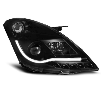 Faros Delanteros Luz Diurna Suzuki Swift Iv 10-10.13 Tube Light Negro