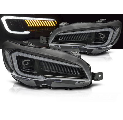 FAROS DELANTEROS LED TUBO LED NEGRO para SUBARU WRX 14-22