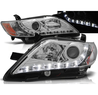 Faros Delanteros Luz Diurna Toyota Camry 6 Xv40 06-09 Cromados
