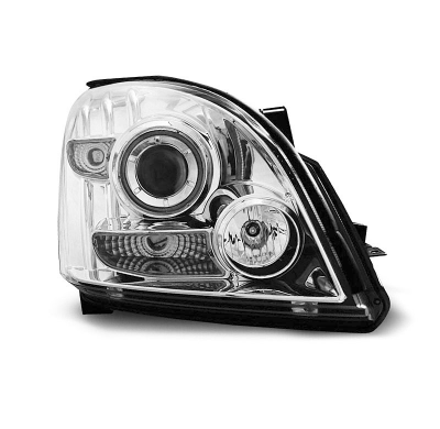 Faros Delanteros Angel Eyes Toyota Land Cruiser 120 03-09 Cromados Ccfl