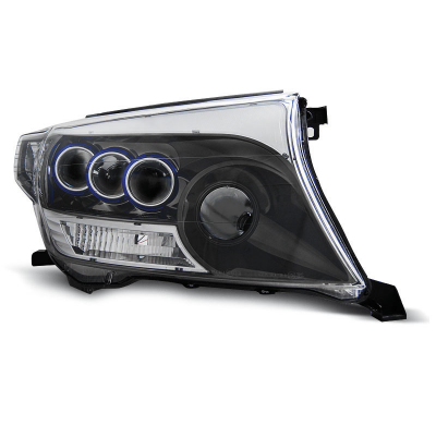 Faros Delanteros Toyota Land Cruiser Fj200 07-12 Projector Negro Cromado