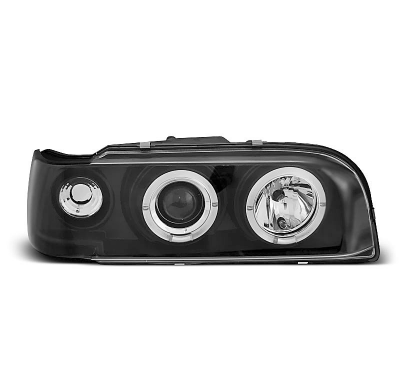 Faros Delanteros Angel Eyes Volvo 850 92-12.96 Fondo Negro