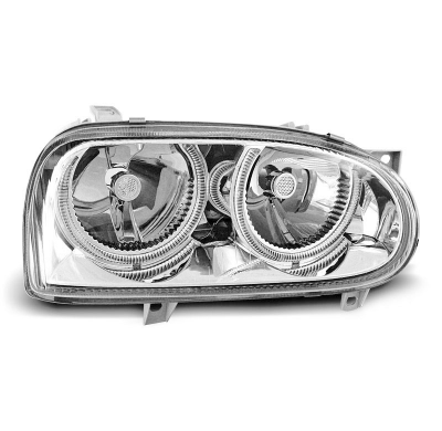 Faros Delanteros Angel Eyes Vw Golf 3 09.91-08.97 Cromados