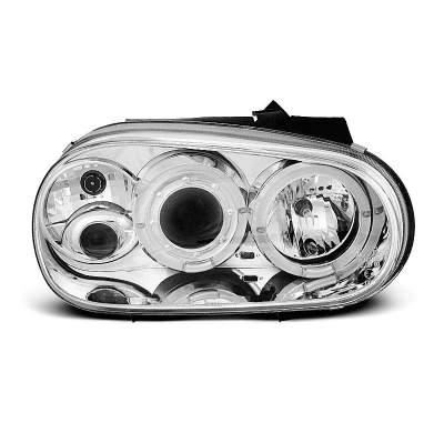Faros Delanteros Angel Eyes Vw Golf 4 09.97-09.03 Cromados
