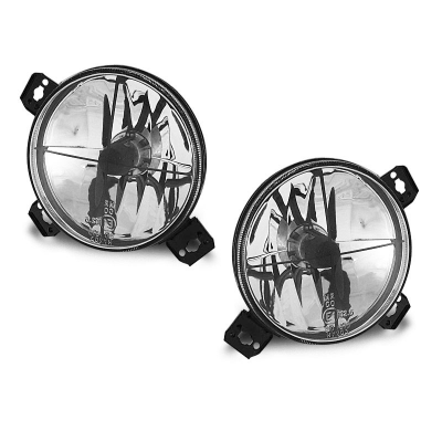 Faros Delanteros Vw Golf 2 08.83-08.91 Cromado Interno