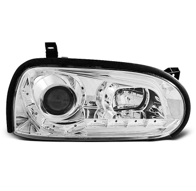 Vw Golf 3 09.91-08.97 Faros Delanteros Luz Diurna Cromados