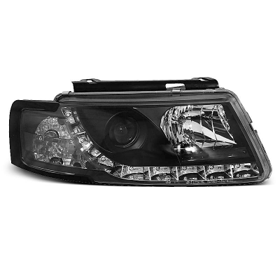 Vw Passat 5b 3b 11.96-08.00 Faros Delanteros Luz Diurna Fondo Negro