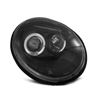 Faros Delanteros Angel Eyes Vw New Beetle 10.98-05.05 Fondo Negro