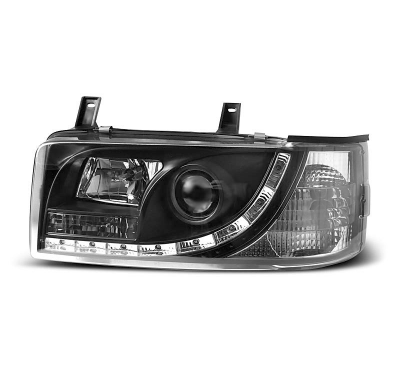 Faros Delanteros Luz Diurna Vw T4 90-03.03 Transporter Fondo Negro