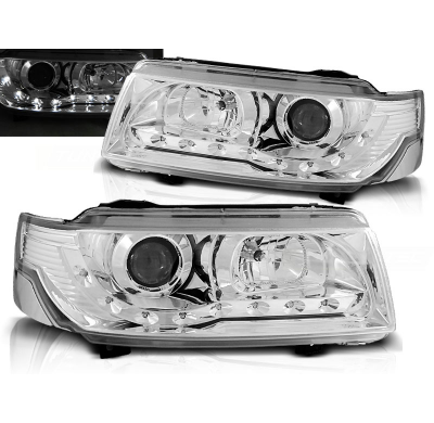 Faros Delanteros Luz Diurna Vw Passat B4 11.93-05.97 Cromados
