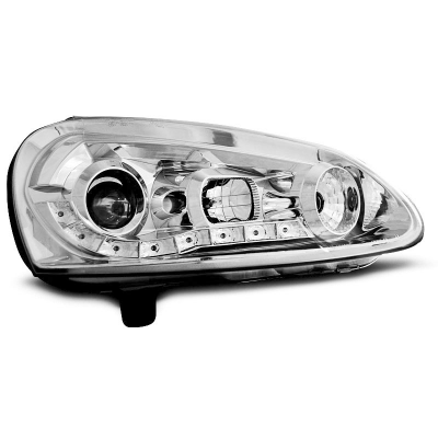 Faros Delanteros Luz Diurna Vw Golf 5 Cromados