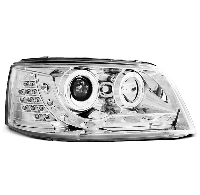 Faros Delanteros Luz Diurna Vw T5 04.03-08.09 Cromados