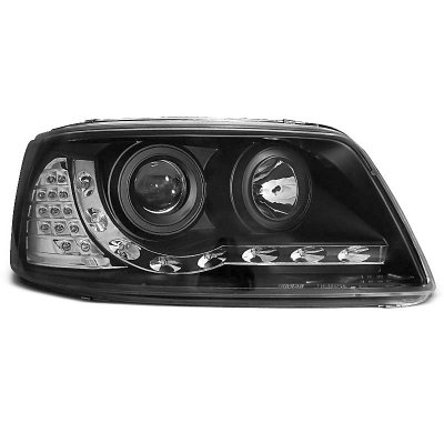 Vw T5 04.03-08.09 Faros Delanteros Luz Diurna Fondo Negro