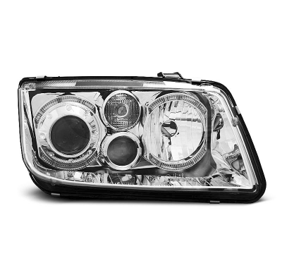 Faros Delanteros Angel Eyes Vw Bora 09.98-07.05 Cromados