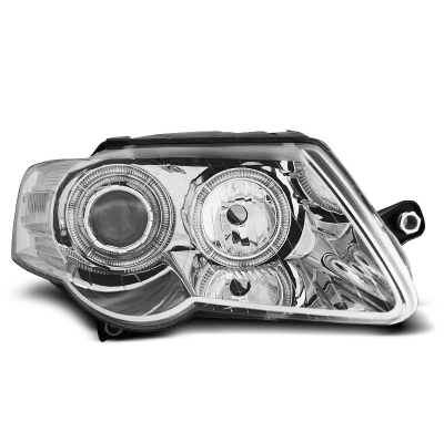 Faros Delanteros Angel Eyes Vw Passat B6 3c 03.05-10 Cromados