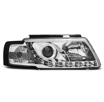 Faros Delanteros Luz Diurna Vw Passat B5 3b 11.96-08.00 Tru Drl Ece-R87 Cromado