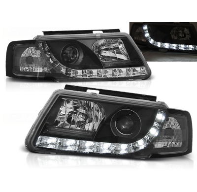 Faros Delanteros Luz Diurna Vw Passat B5 3b 11.96-08.00 Tru Drl Ece-R87 Negro