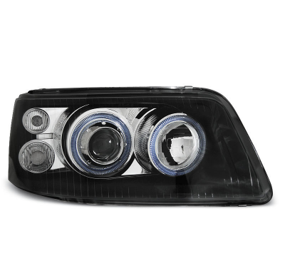 Faros Delanteros Angel Eyes Vw T5 04.03-08.09 Fondo Negro
