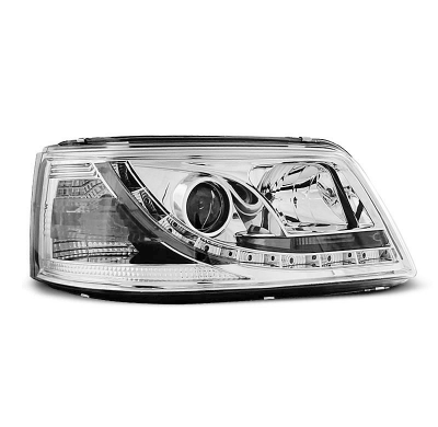 Vw T5 04.03-08.09 Faros Delanteros Luz Diurna Tru Drl Ece-R87 Cromado