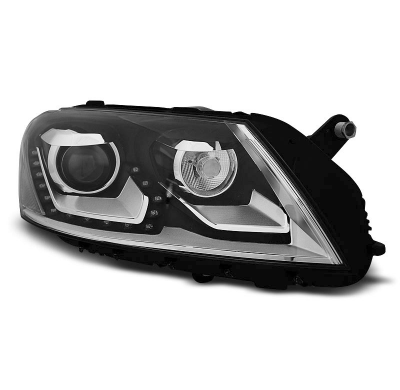 Faros Delanteros Luz Diurna Vw Passat B7 10.10- 10.14 Fondo Negro