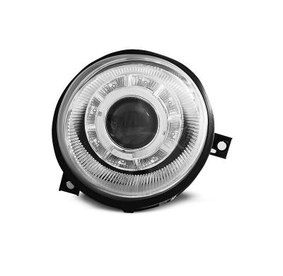 Faros Delanteros Luz Diurna Vw Lupo 98-05 Cromados