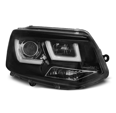 Faros Delanteros Luz Diurna Vw T5 2010-2015 U-Type Negro