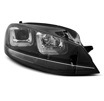 Faros Delanteros Luz Diurna Vw Golf 7 11.12- U-Type Negro With Negro Line