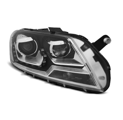 Faros Delanteros Luz Diurna Vw Passat B7 10.10- 10.14 Fondo Negro