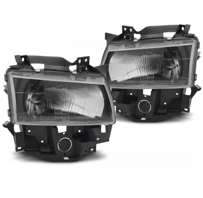FAROS DELANTEROS HALOGENOS VW T4 08.96-03.03 BUS NEGRO