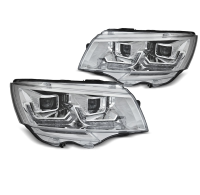 FAROS DELANTEROS FAROS DELANTEROS LUZ CROMADO DRL para VW T6.1 20- con intermitente dinamico
