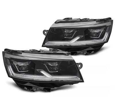 FAROS LED NEGROS DRL para VW T6.1 20-24