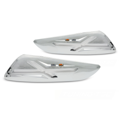 INTERMITENTE DELANTERO CROMADA LED PARA VESPA SPRINT / PRIMAVERA 150cc