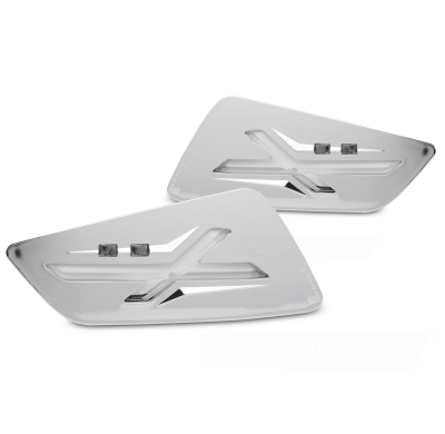 INTERMITENTE DELANTERO CROMADA LED PARA VESPA GTS / GTV 300cc