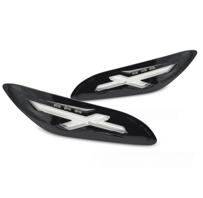 INTERMITENTE TRASERO LED NEGRO BRILLANTE PARA VESPA SPRINT / PRIMAVERA 150cc