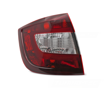 PILOTO TRASERO ROJO OSCURO LADO IZQUIERDO TYC PARA SKODA RAPID 12-17 SEDÁN