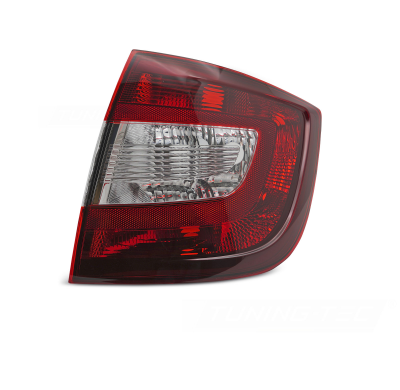 PILOTO TRASERO ROJO OSCURO LADO DERECHO TYC PARA SKODA RAPID 12-17 SEDÁN